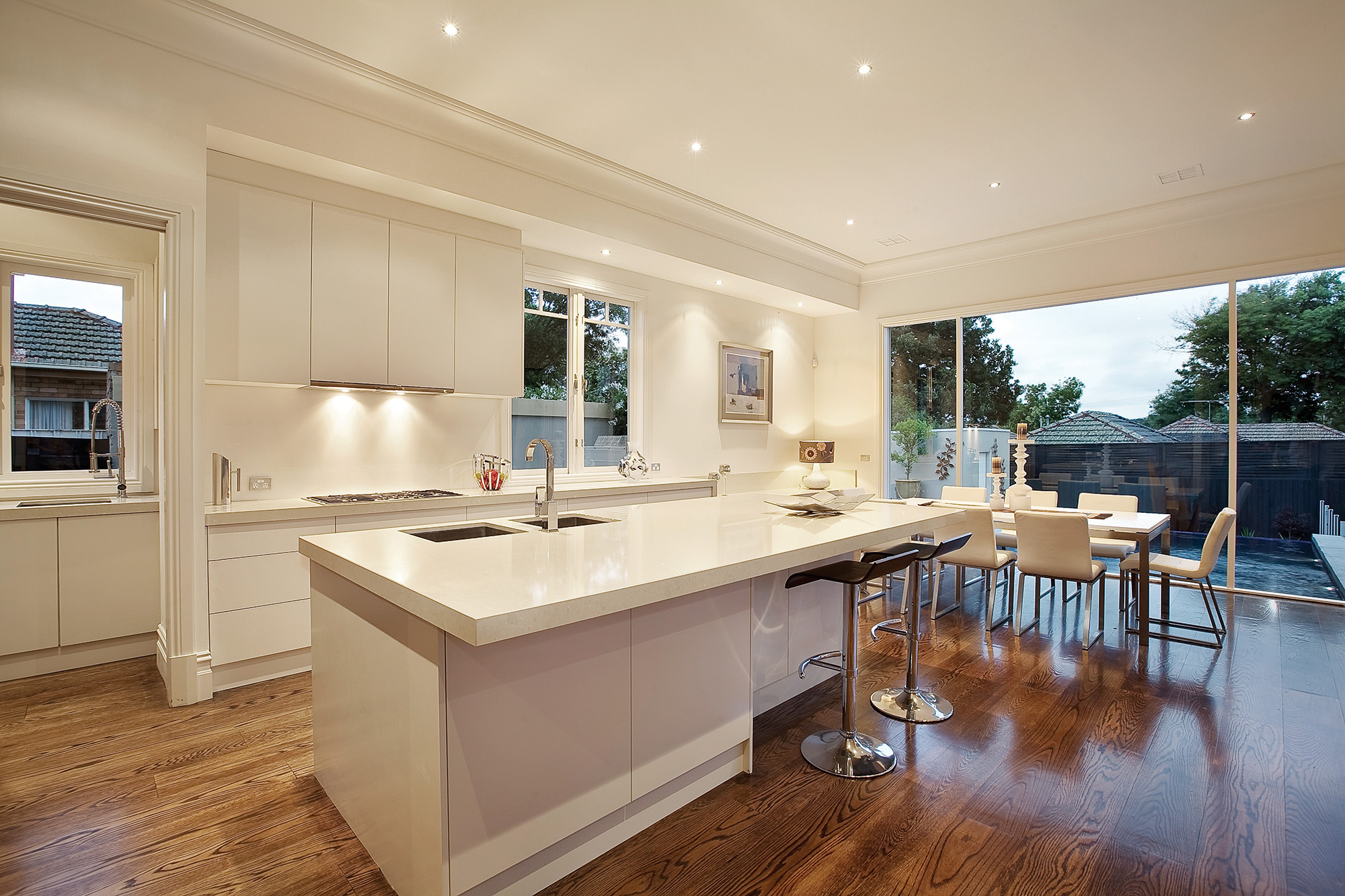 Timber flooring kitchen and dinning room Sandringham